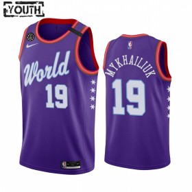 Detroit Pistons Svi Mykhailiuk 19 Nike 2020 Rising Star Pelipaidat Swingman - Lasten